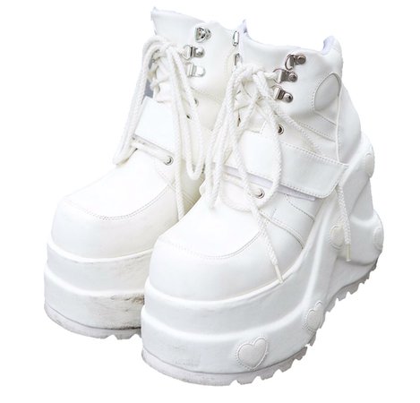 white platform shoes