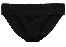 Aerie Pique Longline Triangle Bikini Top, True Black | Aerie for American Eagle