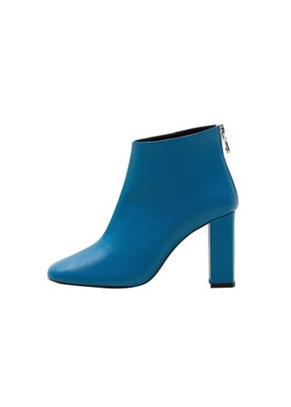 MANGO Zipped leather ankle boots