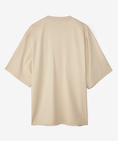 beige oversized shirt