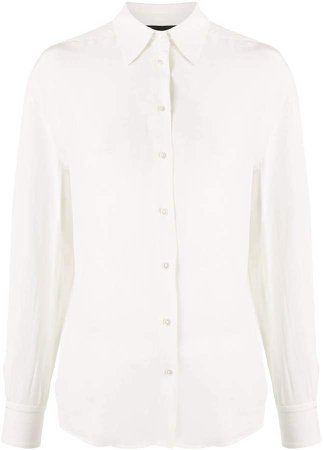 pointed collar tailored shirt