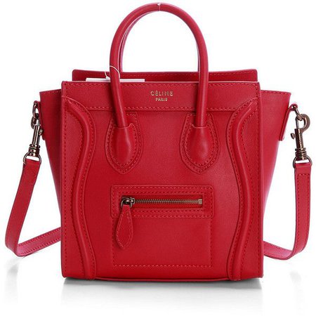 Celine Red Nano Bag