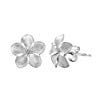 Amazon.com: Sterling Silver Plumeria Stud Earrings: Dangle Earrings: Jewelry