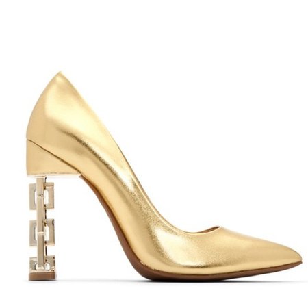 gold pumps heels - Google Search