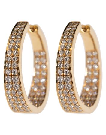 Meryl Diamond Hoop Earrings | Marissa Collections
