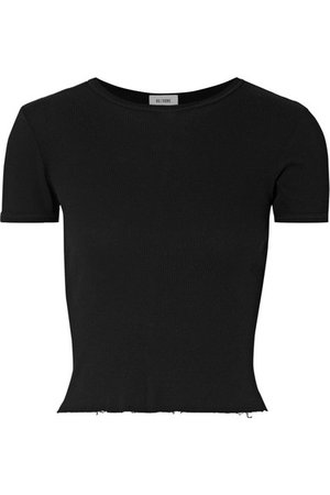 RE/DONE | 90s ribbed cotton-jersey T-shirt | NET-A-PORTER.COM