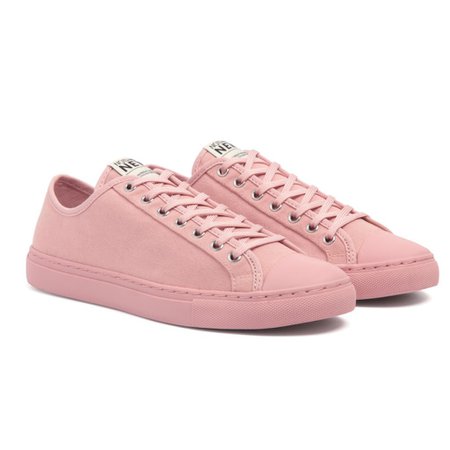 Men's Pink Canvas Low Top Designer Sneaker - Nothing New®