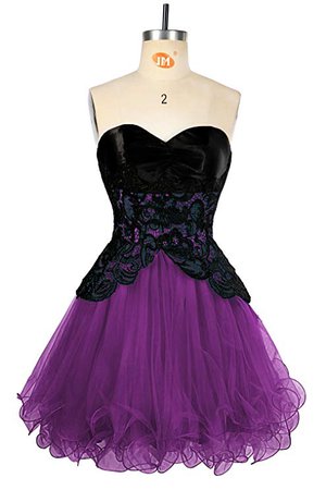 Sensfun Short Tulle Prom Homecoming Dresses Sweetheart Lace Bridesmaid Dress for Juniors at Amazon Women’s Clothing store: