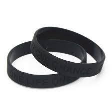 rubber bracelet black - Google Search