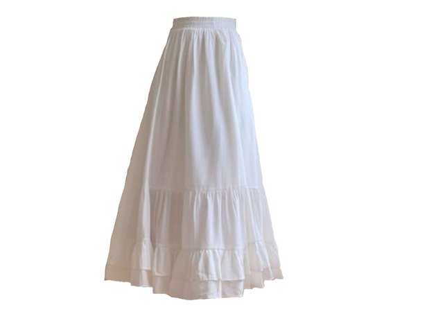 long white skirt