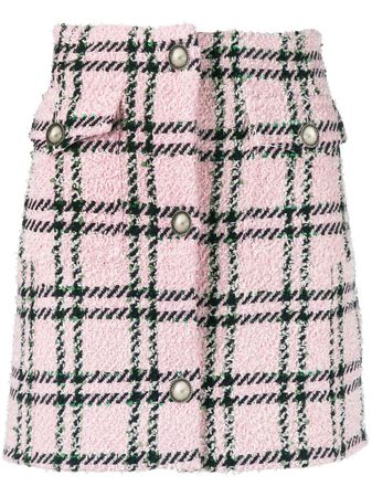 Alessandra Rich check-pattern mini-skirt - Farfetch
