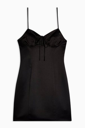 Black Bustier Slip Dress | Topshop