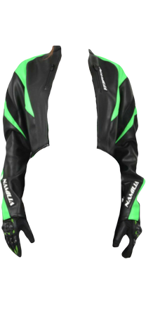 namilia green black motocross jacket gloves leather