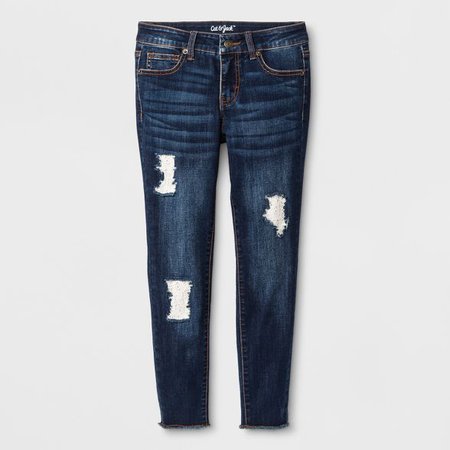 Girls' Crochet Jeans - Cat & Jack™ Dark Wash : Target