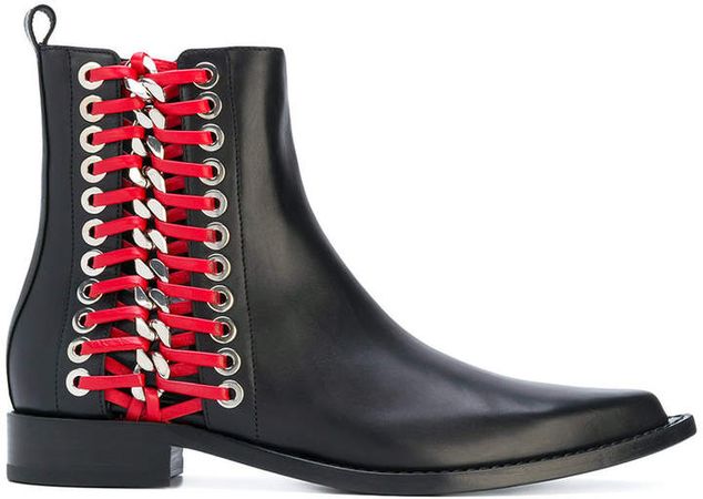 Braided Chain ankle boot