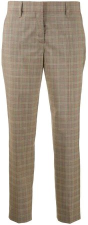 cropped plaid trousers