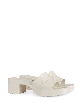 Gucci white sandals