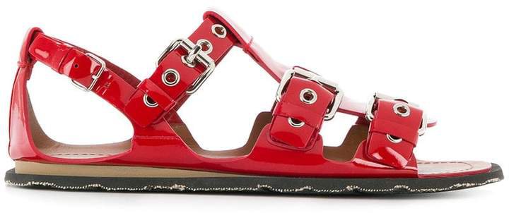 buckled multi-strap sandals