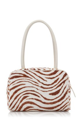 Martin Zebra-Print Calf-Hair Leather Top Handle Bag by BY FAR | Moda Operandi