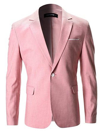 FLATSEVEN Mens Slim Fit Cotton Stylish Casual Blazer Jacket at Amazon Men’s Clothing store: Blazers And Sports Jackets