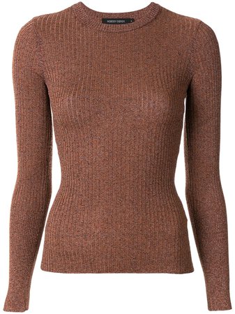 Nobody Denim Kazuki knitted jumper brown K8311 - Farfetch