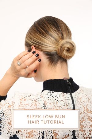 Sleek Low Bun Hair Tutorial with Nexxus | Brooklyn Blonde