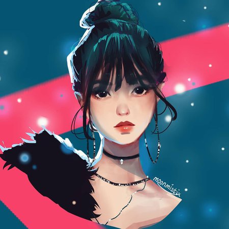 korean girl fanart anime