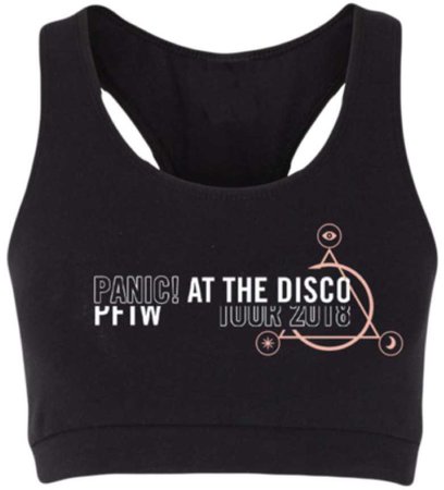 Panic! At The Disco Sports Bra from P!ATD Webstore