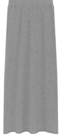 falda larga gris