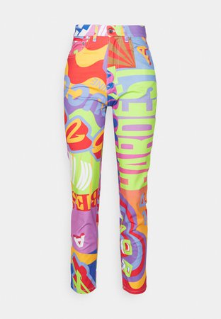 Fiorucci multi color colorful print trousers pants rainbow