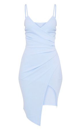 PLT blue wrap dress