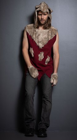 Men's Sexy Bad Wolf Costume, Wolf Costume For Men, Furry Costumes For Men