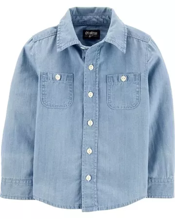 Chambray Button-Front Shirt | carters.com