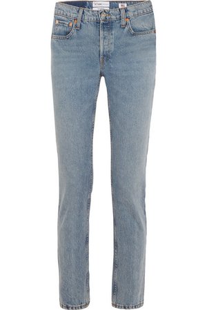 RE/DONE + Cindy Crawford The Crawford high-rise straight-leg jeans