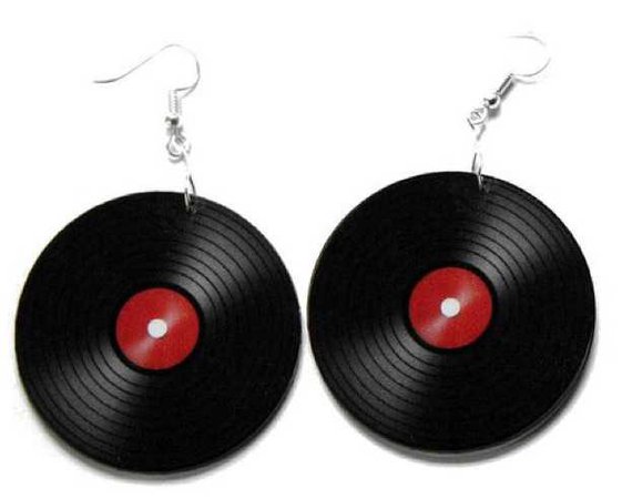 Vinyl Record Earrings
