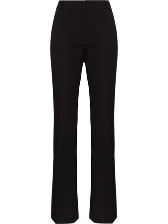 FRAME Le High Flared Trousers pants black - Farfetch