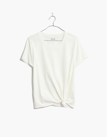 madewell knot-front tee