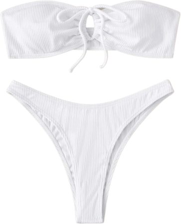 white bikini