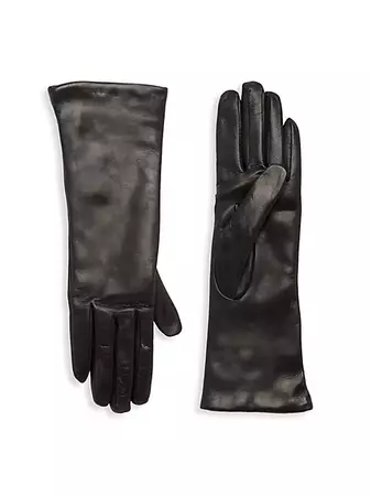 Shop Saks Fifth Avenue COLLECTION Cashmere-Lined Leather Gloves | Saks Fifth Avenue