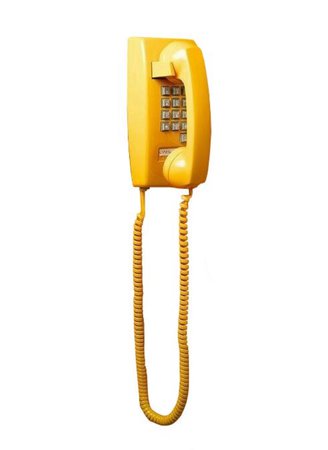 Yellow Retro Vintage Telephone Phone