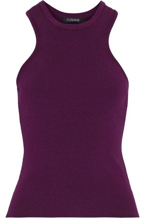 Plum Stretch-knit tank | Sale up to 70% off | THE OUTNET | CUSHNIE | THE OUTNET