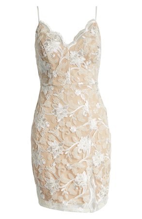 Love, Nickie Lew Scallop Neck Lace Slipdress | Nordstrom