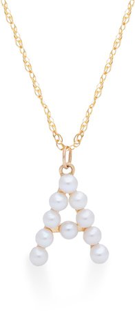 Pearl Initial Pendant Necklace