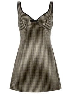 structured houndstooth mini dress