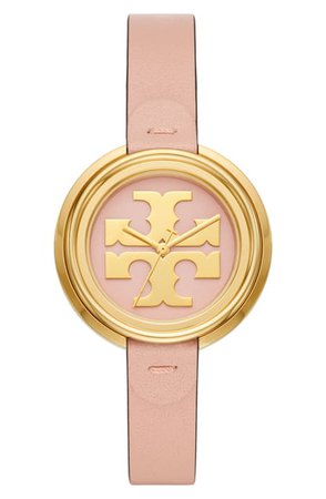 Tory Burch The Miller Leather Strap Watch, 36mm | Nordstrom