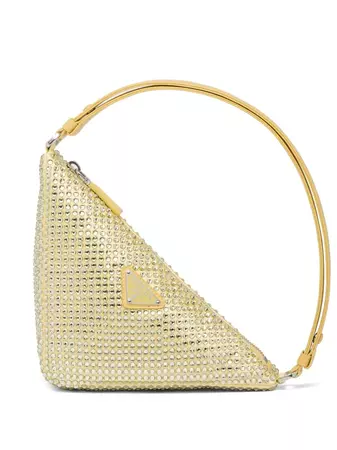 Prada Triangle crystal-embellished Mini Bag - Farfetch