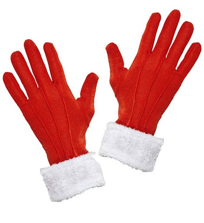 Karnival Costumes Lady's Santa Claus Christmas Gloves by Widmann 05385 | Karnival Costumes - £5.45