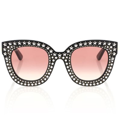 Embellished Cat-Eye Sunglasses - Gucci | Mytheresa