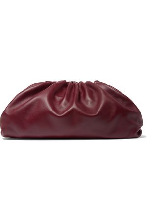 Bottega Veneta | The Pouch large gathered leather clutch | NET-A-PORTER.COM
