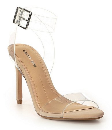 Gianni Bini Martiinne Clear Strappy Sandals | Dillard's